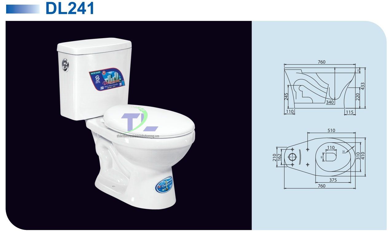 Bồn cầu sứ Dolacera DL241